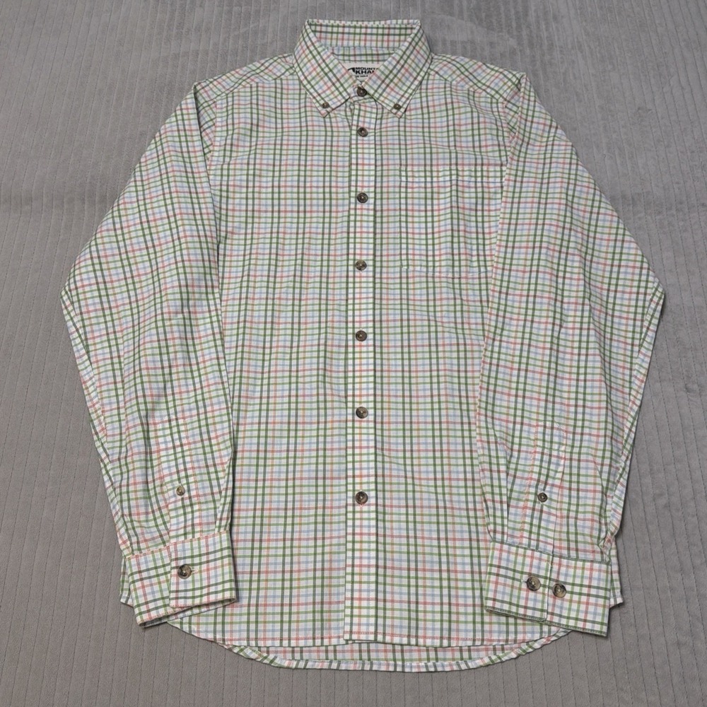 Mountain Khakis Mens Shirt Classic Fit Short Sleeve Button Up Plaid Size Small
